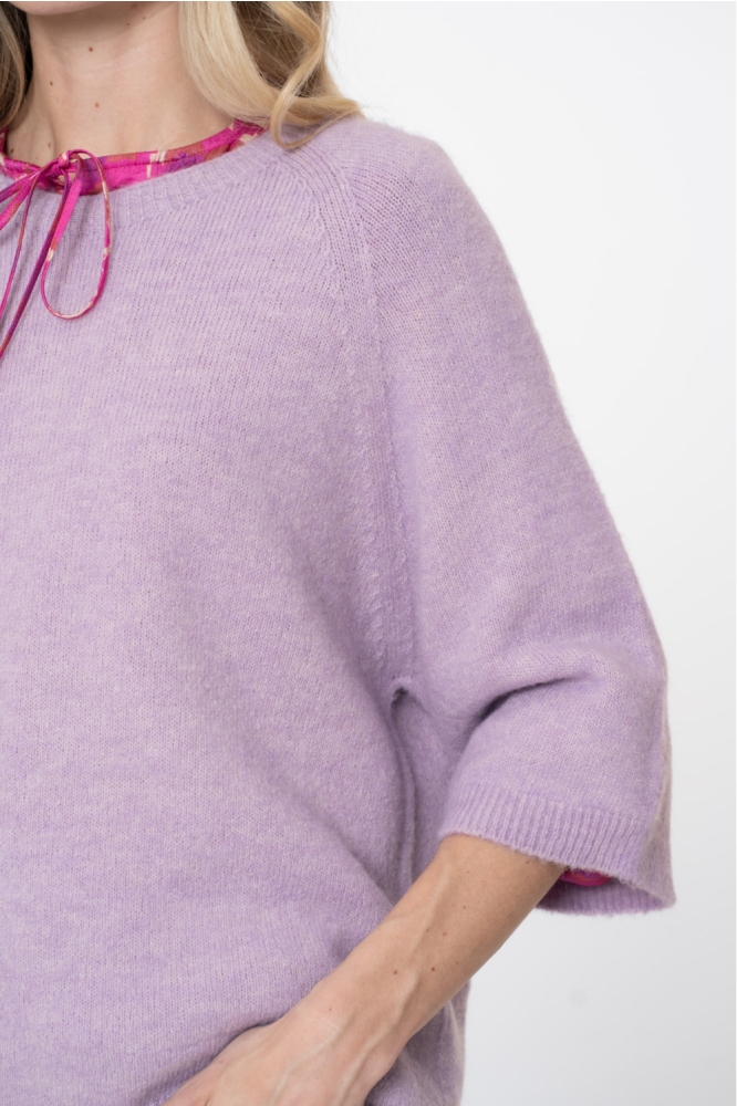  PULLOVER MET 3/4 WIJDE MOUWEN 54602 70 000300 LILAC